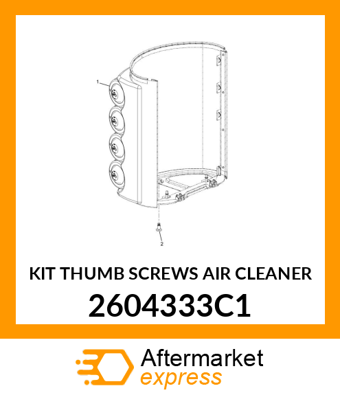 KIT THUMB SCREWS AIR CLEANER 2604333C1