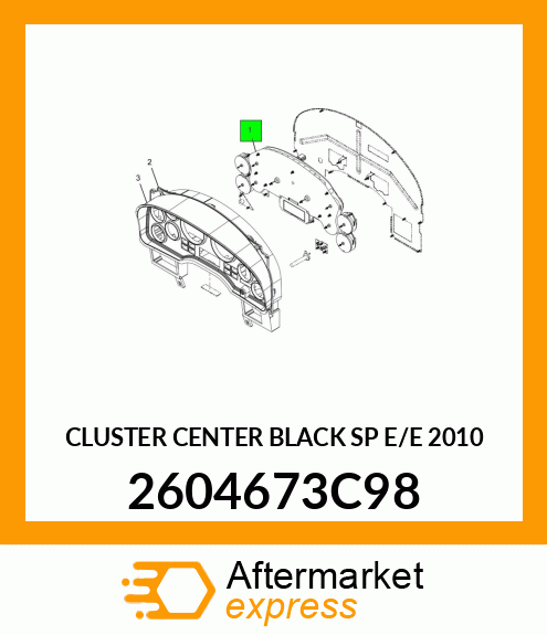 CLUSTER CENTER BLACK SP E/E 2010 2604673C98