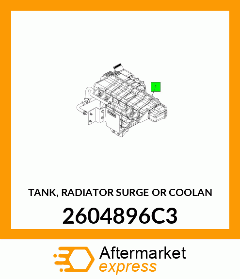 TANK, RADIATOR SURGE OR COOLAN 2604896C3