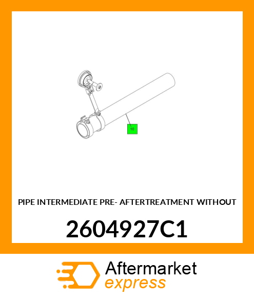 PIPE INTERMEDIATE PRE- AFTERTREATMENT WITHOUT 2604927C1