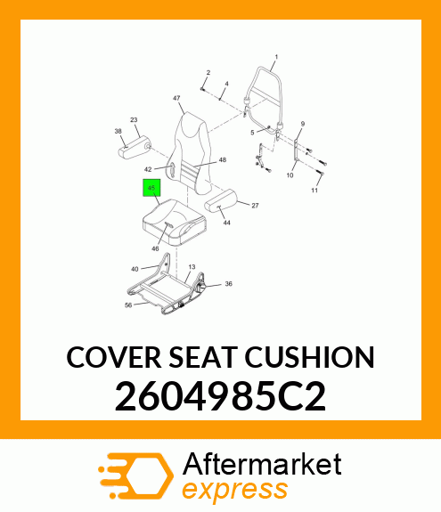 COVER SEAT CUSHION 2604985C2