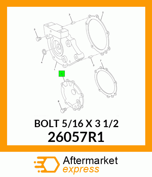 BOLT 5/16" X 3 1/2" 26057R1