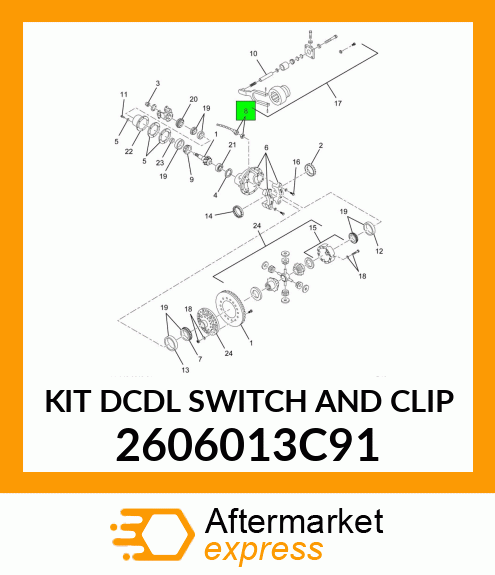 KIT DCDL SWITCH AND CLIP 2606013C91