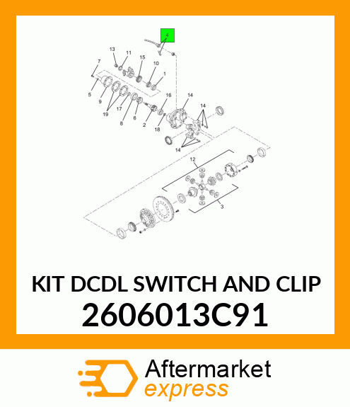KIT DCDL SWITCH AND CLIP 2606013C91