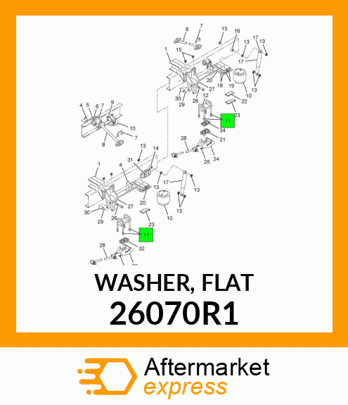 WASHER, FLAT 26070R1