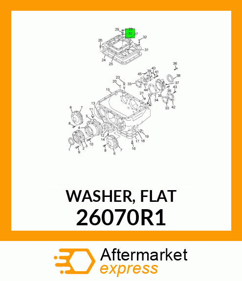 WASHER, FLAT 26070R1