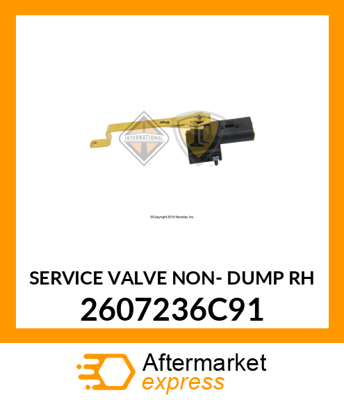 SERVICE VALVE NON- DUMP RH 2607236C91