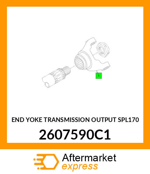END YOKE TRANSMISSION OUTPUT SPL170 2607590C1
