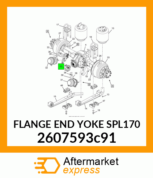 FLANGE END YOKE SPL170 2607593c91