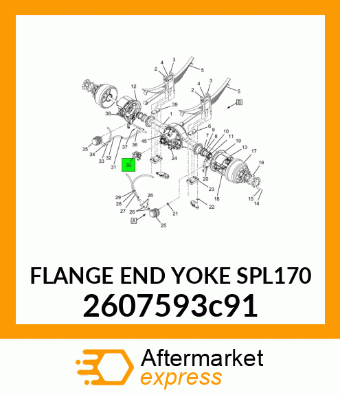 FLANGE END YOKE SPL170 2607593c91