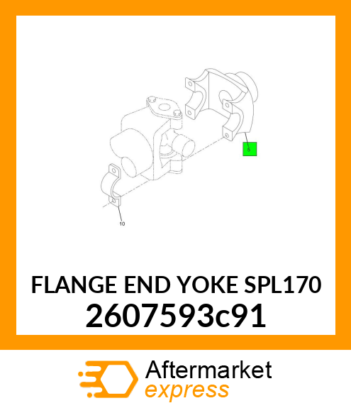 FLANGE END YOKE SPL170 2607593c91