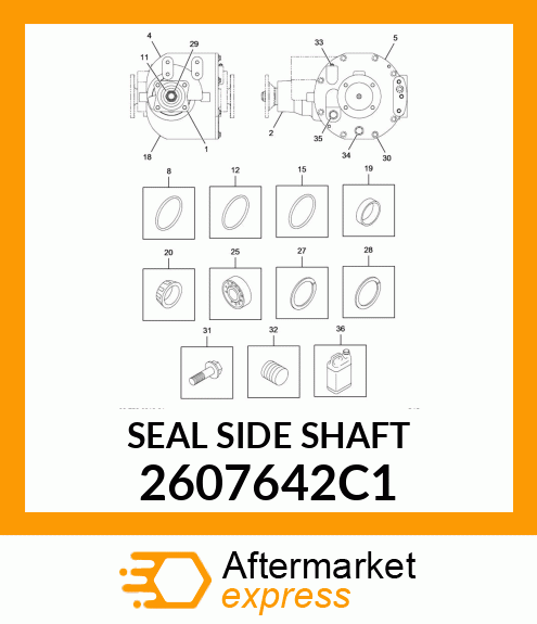 SEAL SIDE SHAFT 2607642C1