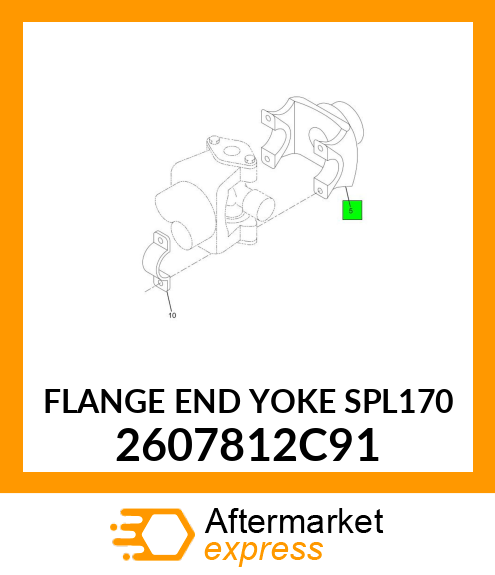 FLANGE END YOKE SPL170 2607812C91