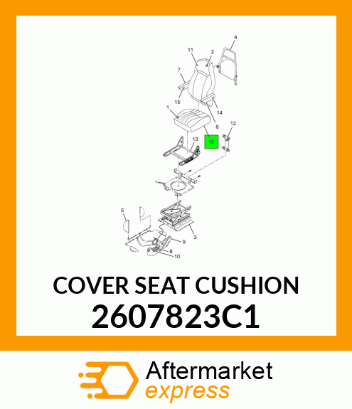 COVER SEAT CUSHION 2607823C1