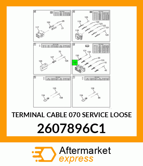 TERMINAL CABLE 070 SERVICE LOOSE 2607896C1