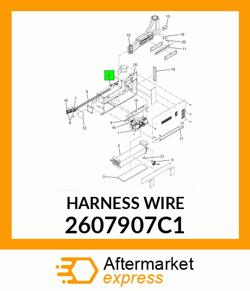 HARNESS WIRE 2607907C1