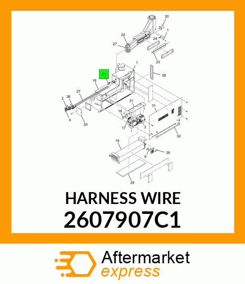 HARNESS WIRE 2607907C1