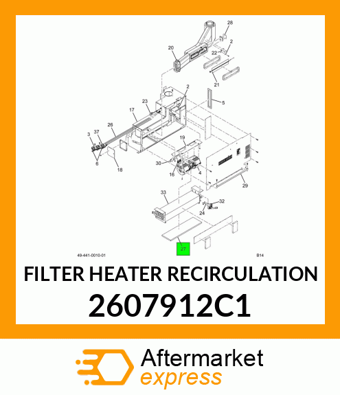 FILTER HEATER RECIRCULATION 2607912C1