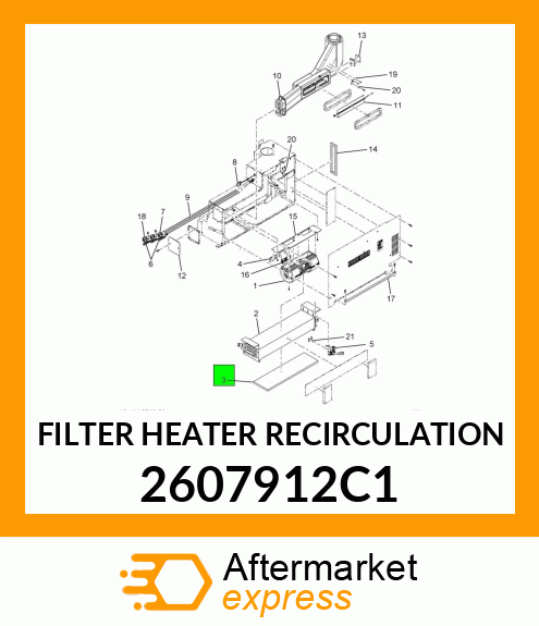 FILTER HEATER RECIRCULATION 2607912C1