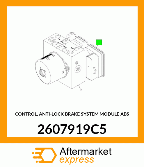 CONTROL, ANTI-LOCK BRAKE SYSTEM MODULE ABS 2607919C5