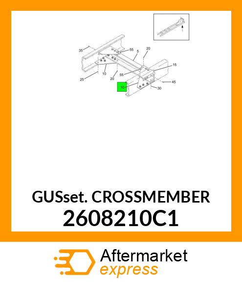 GUSSET CROSSMEMBER 2608210C1