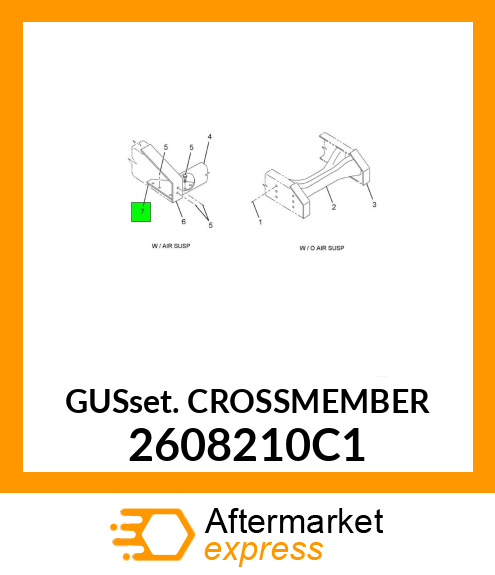 GUSSET CROSSMEMBER 2608210C1