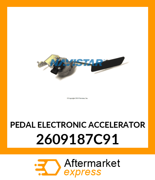PEDAL ELECTRONIC ACCELERATOR 2609187C91