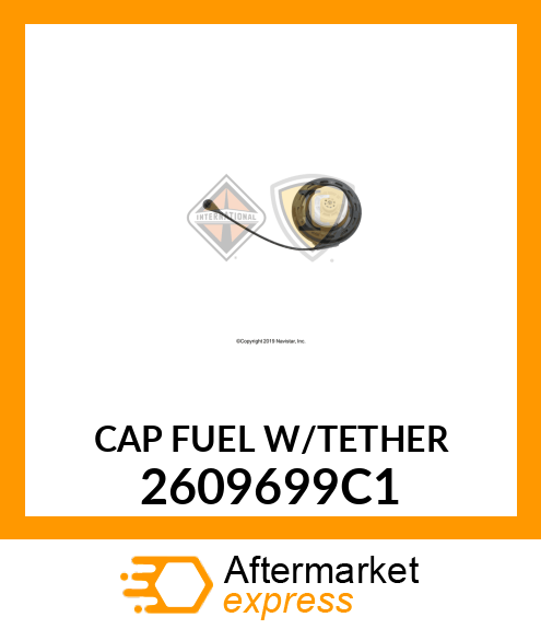 CAP FUEL W/TETHER 2609699C1