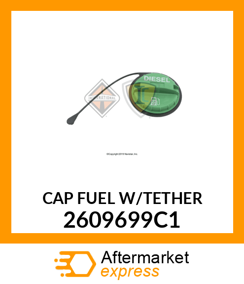 CAP FUEL W/TETHER 2609699C1