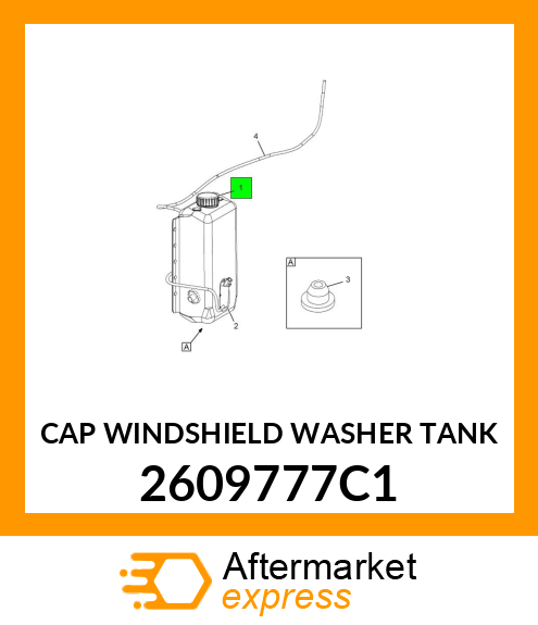 CAP WINDSHIELD WASHER TANK 2609777C1