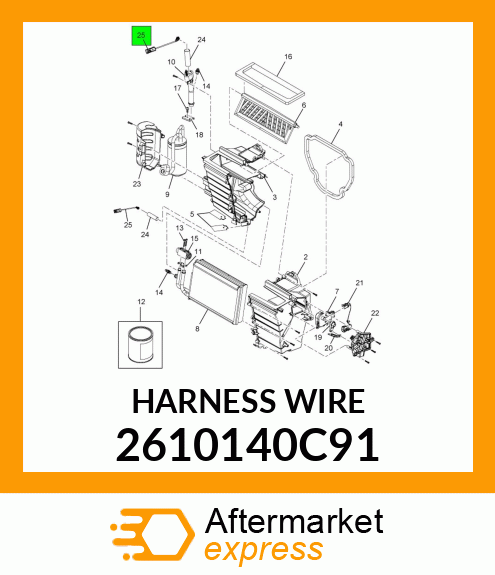 HARNESS WIRE 2610140C91
