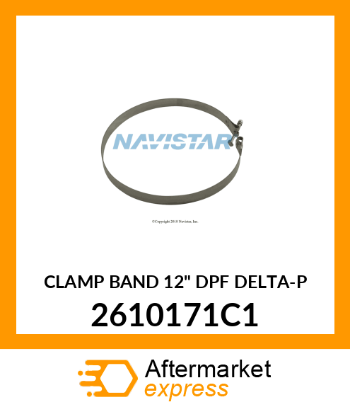 CLAMP BAND 12" DPF DELTA-P 2610171C1