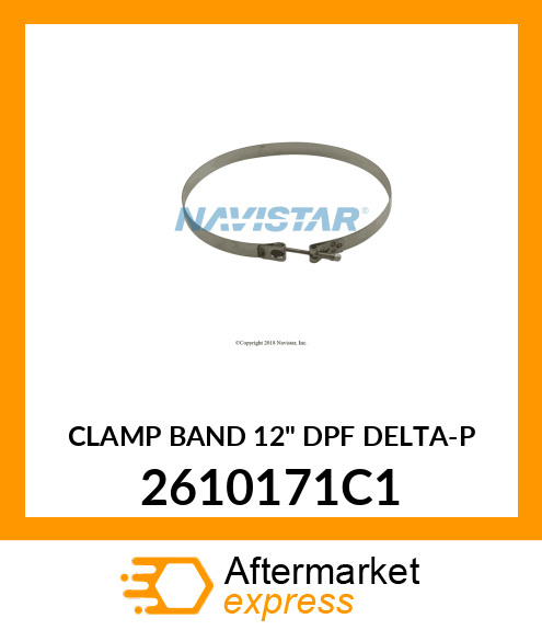 CLAMP BAND 12" DPF DELTA-P 2610171C1