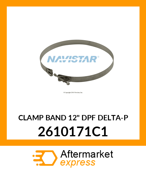 CLAMP BAND 12" DPF DELTA-P 2610171C1