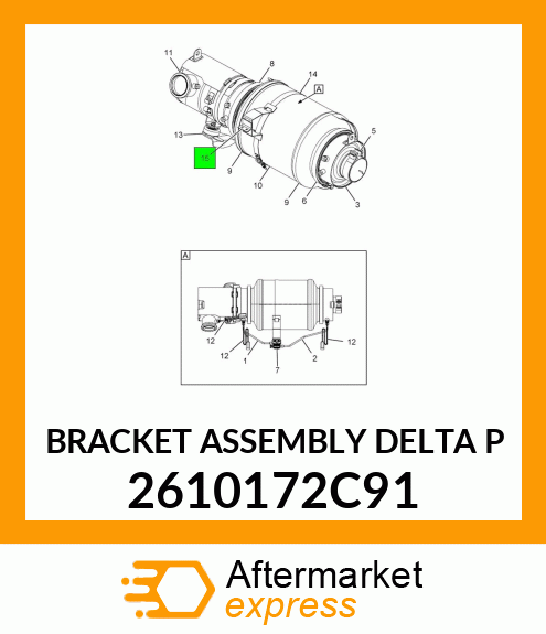 BRACKET ASSEMBLY DELTA P 2610172C91