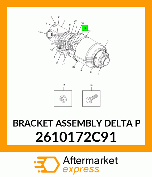 BRACKET ASSEMBLY DELTA P 2610172C91