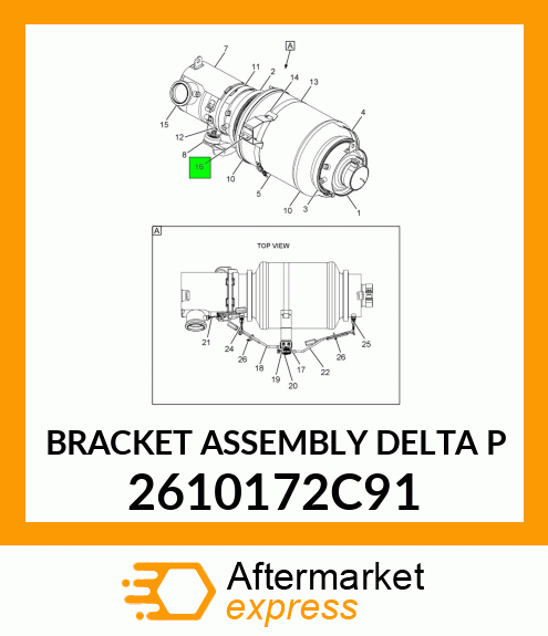 BRACKET ASSEMBLY DELTA P 2610172C91