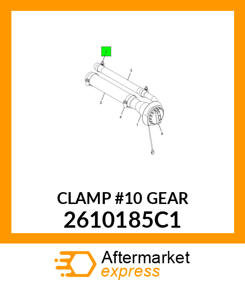 CLAMP #10 GEAR 2610185C1
