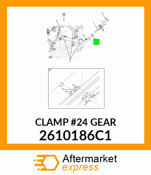 CLAMP #24 GEAR 2610186C1