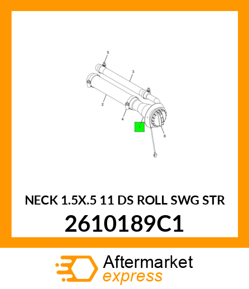 NECK 1.5X.5 11 DS ROLL SWG STR 2610189C1