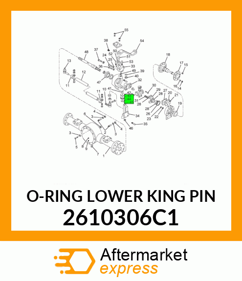 O-RING LOWER KING PIN 2610306C1