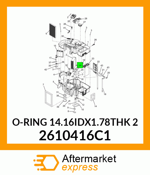 O-RING 14.16IDX1.78THK 2 2610416C1
