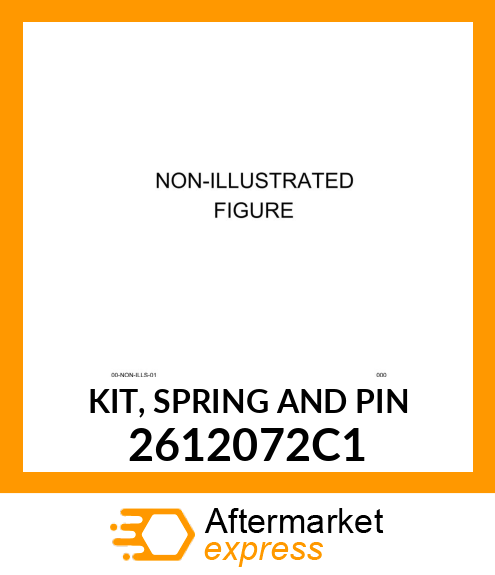KIT, SPRING AND PIN 2612072C1