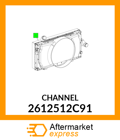 TOP CHANNEL ASSEMBLY 2612512C91