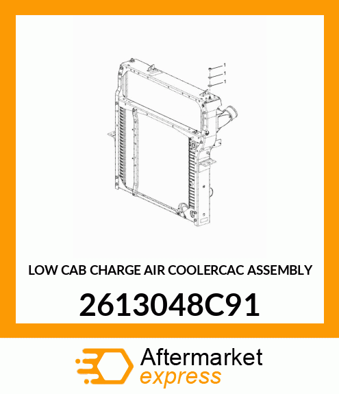 LOW CAB CHARGE AIR COOLERCAC ASSEMBLY 2613048C91