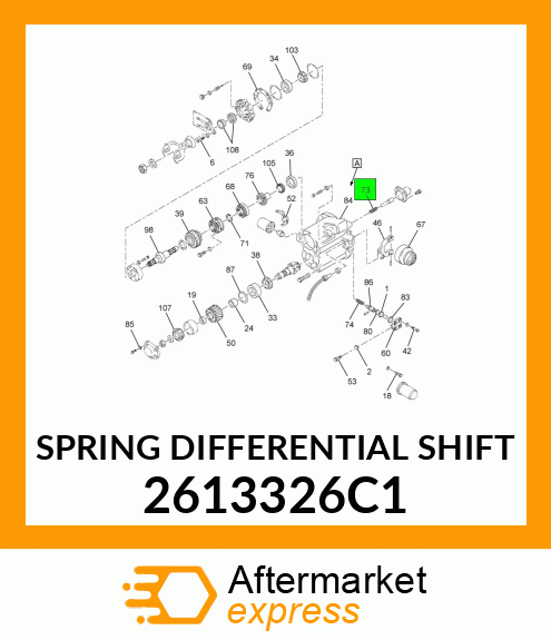 SPRING DIFFERENTIAL SHIFT 2613326C1