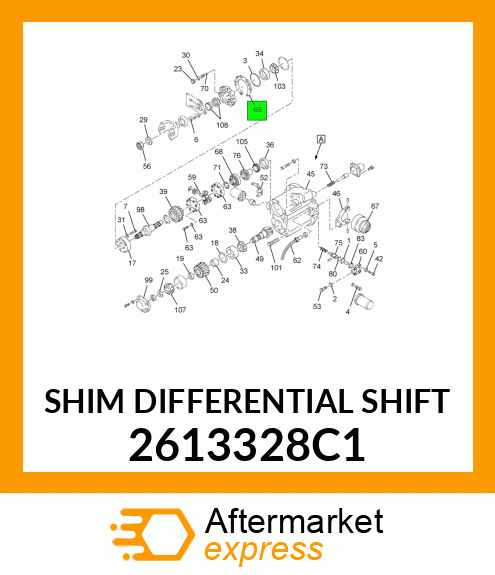 SHIM DIFFERENTIAL SHIFT 2613328C1