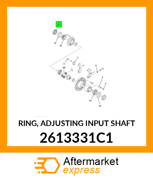 RING, ADJUSTING INPUT SHAFT 2613331C1