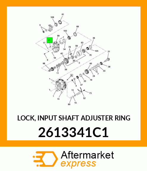 LOCK, INPUT SHAFT ADJUSTER RING 2613341C1