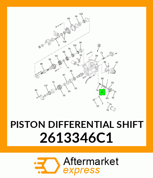 PISTON DIFFERENTIAL SHIFT 2613346C1